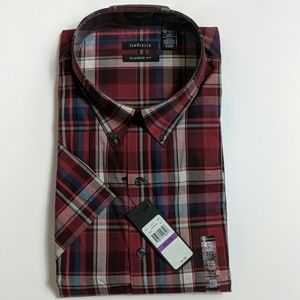 NWT  Van Heusen short sleeve button down
